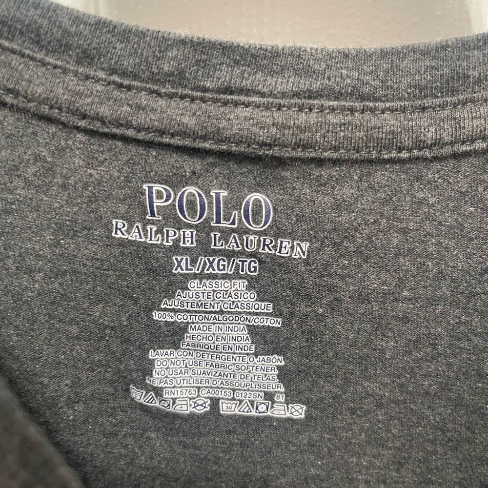 Polo tee men’s  dark gray Ralph Lauren XLarge tee - Picture 7 of 9